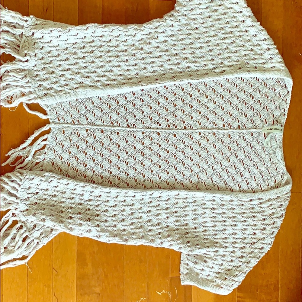 White crochet cardigan